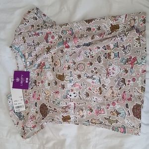 Liberty Uniqlo Colab "Alice and wonderland "t shirt nwt